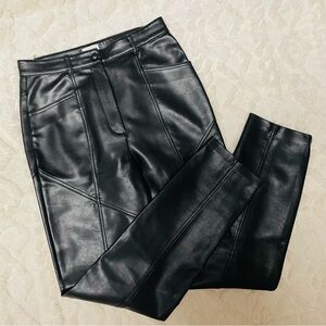 New Wilfred Black Leather Rebel Pants
